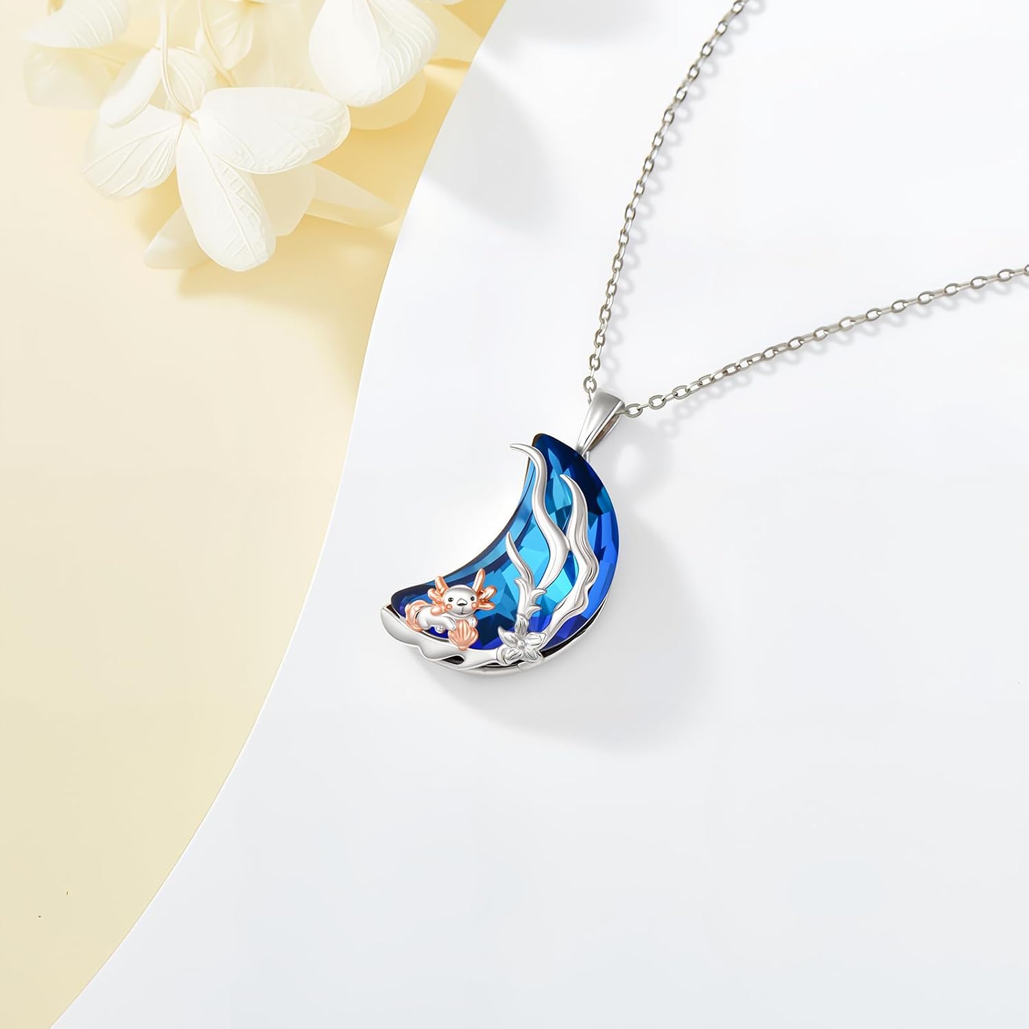 Animal Necklace 925 Sterling Silver Cute Animal Jewelry Gift Suitable for Women Mother's Day Thanksgiving Christmas Easter
