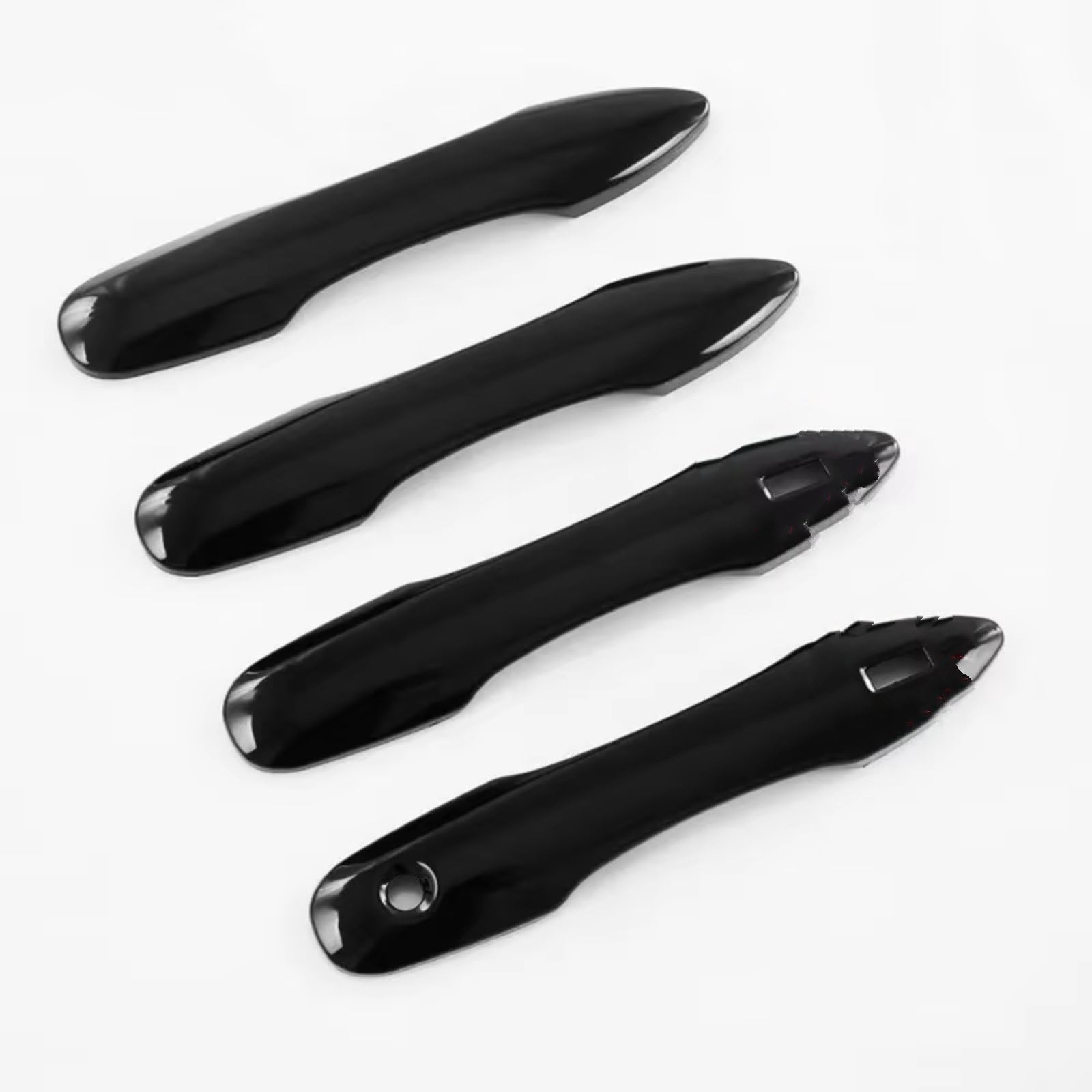 Amxaqjc 2 Keyless Entry-A For Daihatsu For Altis Xv70 2018-2024 Glossy Black Chrome Car Door Handle Cover Bowl Trim Sticker Styling Accessories Car Side Door Handle(2 Keyless Entry-A)