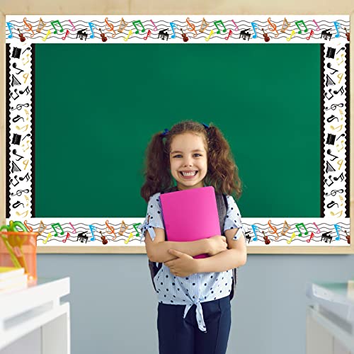 Image of 69ft Musical Notes Bulletin Board Borders - Music Room & Classroom Trim Border Paper Decor