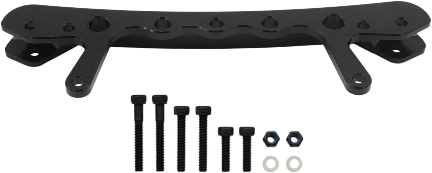 FLMLF CNC Rear Shock Brace Set Black fit 1/5 RC Buggy HPI Baja RV KM 5B 5T 5SC