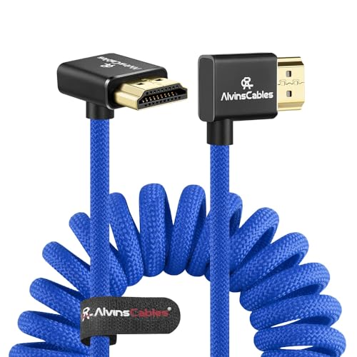 Alvin's Cables 8K HDMI 2.1 �P�[�u�� 48Gbps�A8K@60Hz�A4K@120Hz�A�����ґg�R�C���P�[�u���A�E���������������p�A�u���[ - for Sony FS5/FS7/FX9�ABMPCC�Afor Canon C300/C