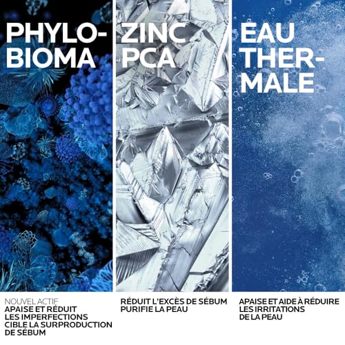 La Roche-Posay, Effaclar, Gel Moussant Purifiant, Nettoie en Douceur & Matifie, Formule Sans Savon, pH Physiologique, Pour Peaux Grasses à Tendance Acnéique, 200 ml