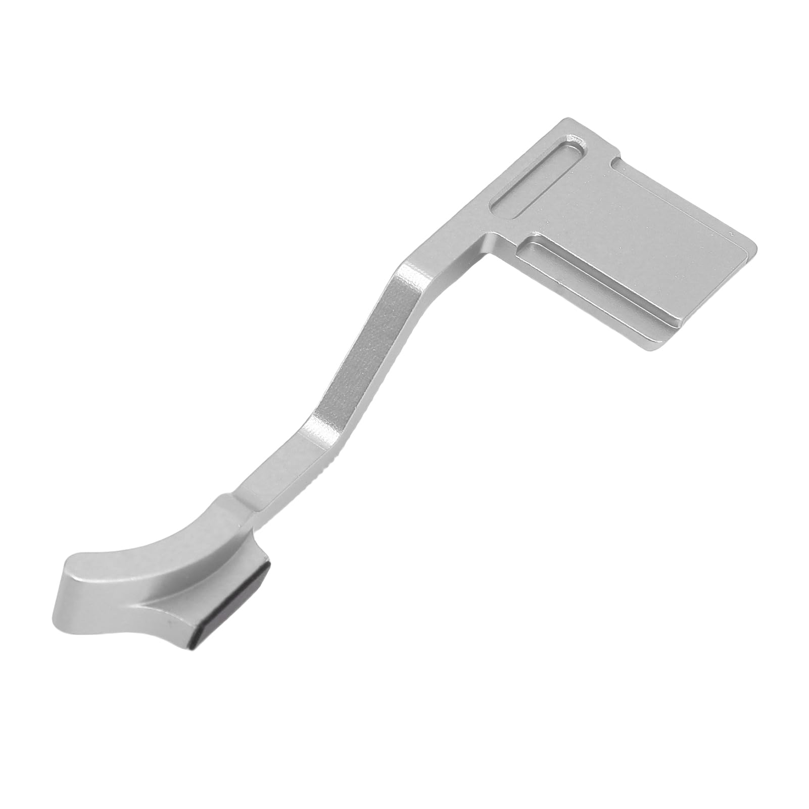 Elprico Agarre De Pulgar De Aluminio Para Fuji X-T50, Con Cubre Zapatas Y Acabado Anodizado, Color Plata
