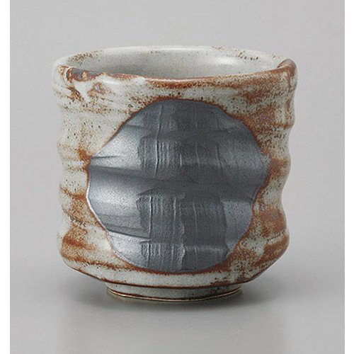 Sushi Teacup, Yushino Extra Large Sushi Teacup, 4.1 x 4.1 inches (10.5 x 10.5 cm), Earth, Restaurant, Ryokan, Japanese Tableware, Restaurant, Commercial Use