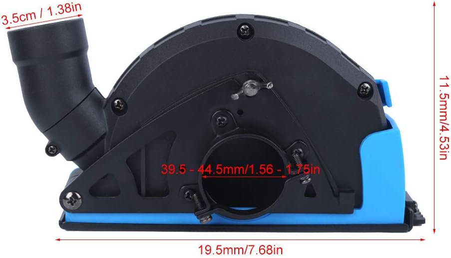 Fafeicy Angle Grinder Cutting Hood Grinding Cover Dust Protection Universal Engineering Plastic Shroud for Vacuum Attachment