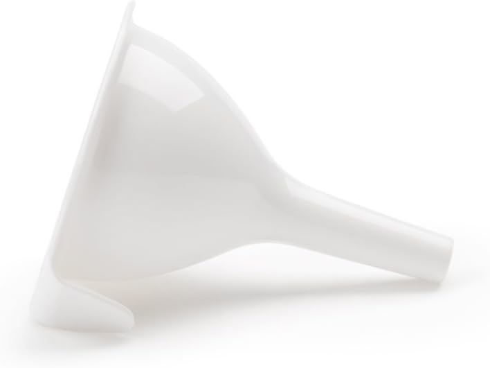 Fox Run Stainless Plastic Funnel, 2.5", White