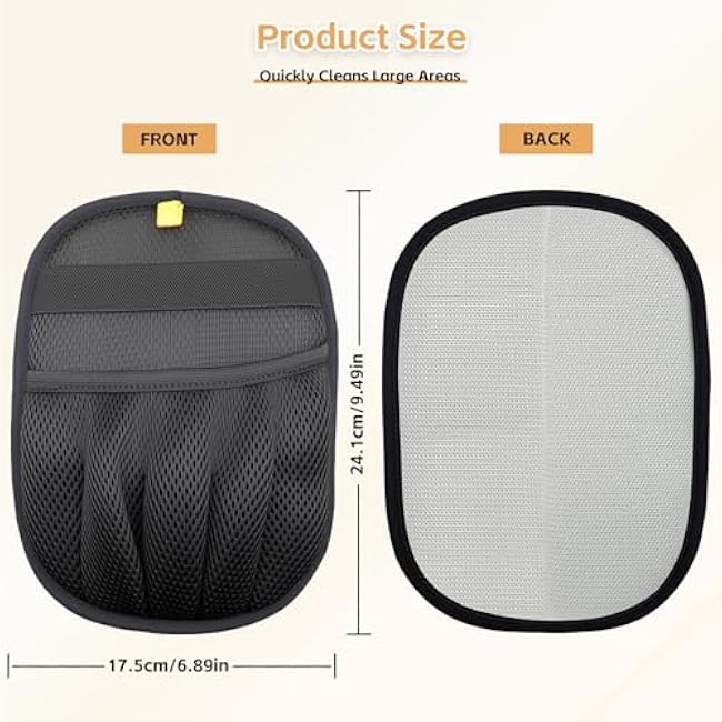 Electrostatic Pet Hair Remover Glove-Furniture/Couch/Carpet/Car Seat Hair Removal, Efficient Pet Grooming Glove for Dogs & Cats, Washable Reusable Static Removal Gloves for Pet Hair-lQdtnYCy