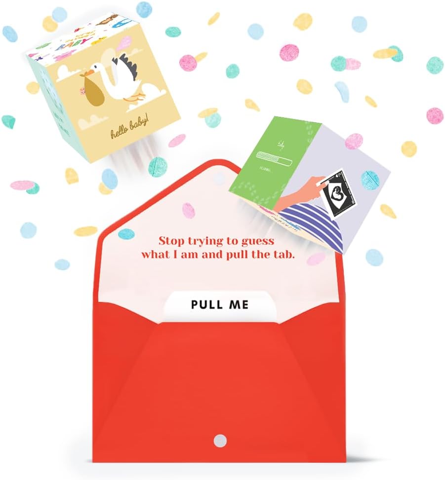 makeitmine Make It Mine PopBox™ The Original Confetti Popping Card (Pregnancy Announcement)