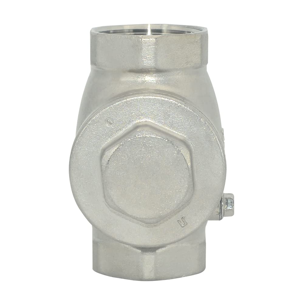 Zawór zwrotny 2.5-0.6 cm SS316 ze stali nierdzewnej, gwint wewnętrzny NPT x żeński, WOG 200 PSI PN16 CF8M