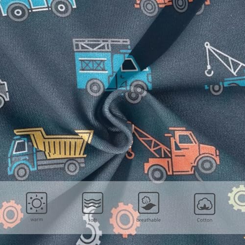 CHIFIGNO Briefs for Boys Cute Cartoon Truck Blue Cotton Boys' Underwear Printed Breathable Underwear Briefs3