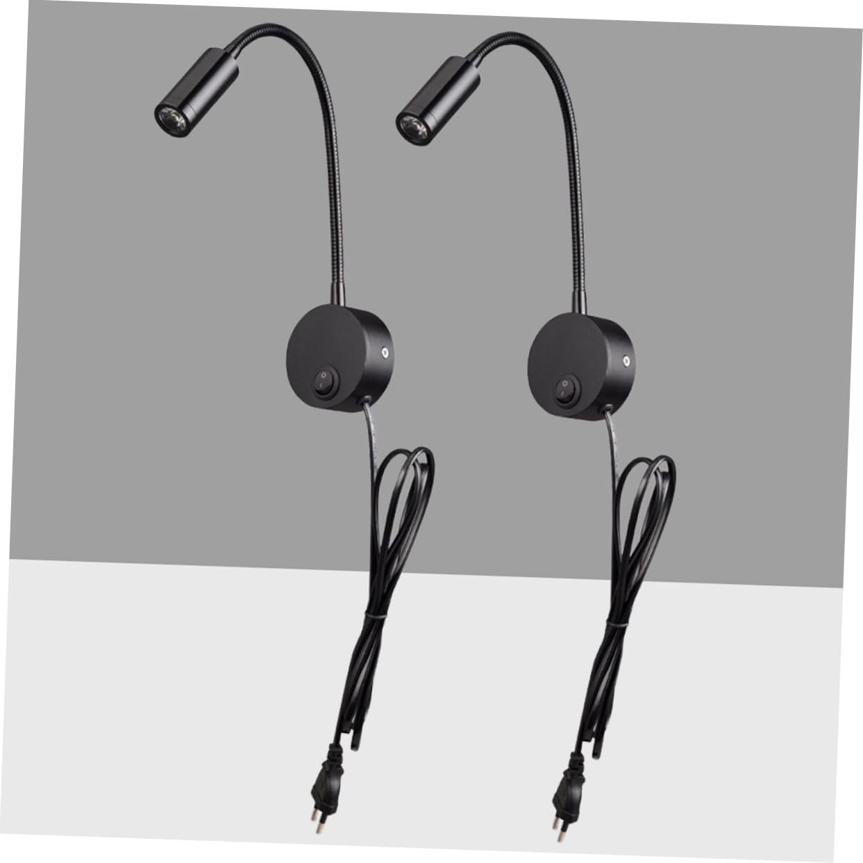 Baluue 2 Lámparas de Lectura LED con Manguera Flexible para Pared, Iluminación Ajustable para Dormitorio y Lectura Nocturna