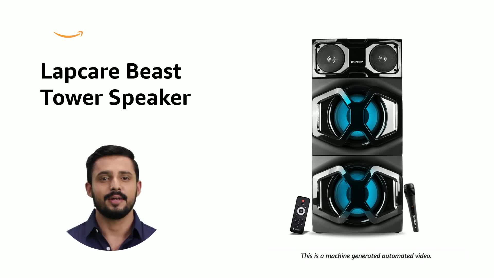 LAPCARE Beast LTS300 120 Watt, Tower Speaker,Bluetooth,Aux,USB,FM