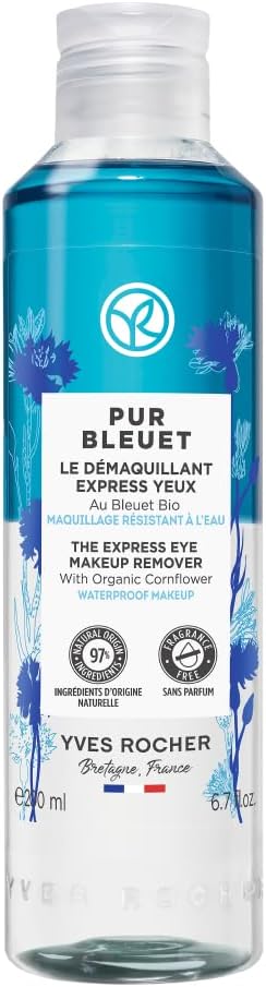 Yves Rocher Pur Bleuet - Suya Dayanıklı Yoğun Makyaja Özel Ekspress Göz Makyaj Temizleyici - 200 ml
