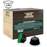 Practical pack of 48 capsules Note D\'Espresso - Cápsulas de chocolate a la menta compatibles con cafeteras Dolce Gusto, 10 g (caja de 48 unidades)