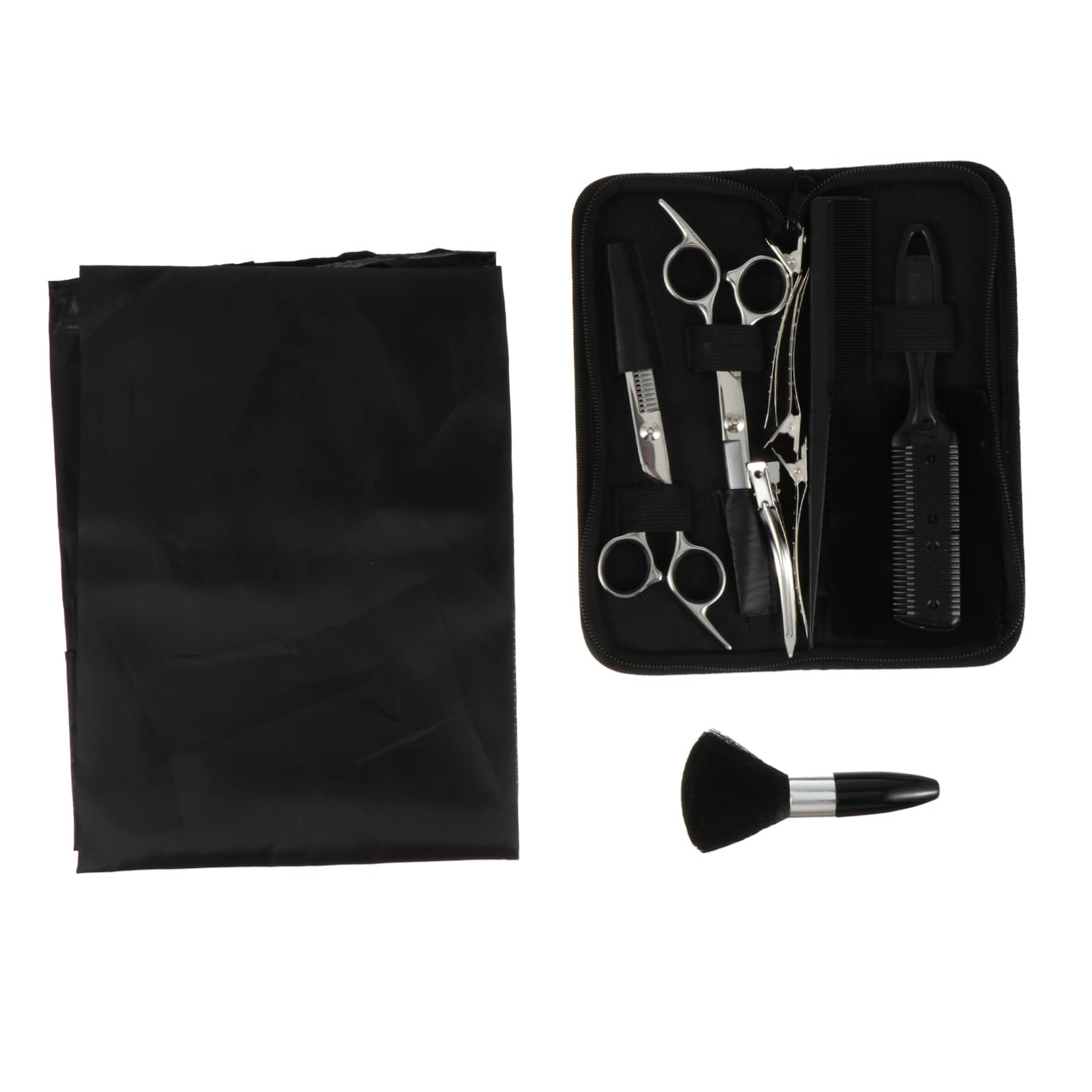 DOITOOL Ciseaux de Coiffure avec Peigne Plat pour Cheveux Clairsemés Matériel de Coiffure pour Salon et Débutants