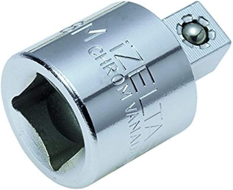 İzeltaş 1513060003 M Lokma Adaptörü, Krom, 1/2", 3/4"