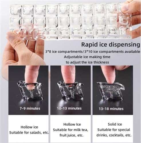 Máquina portátil para fabricar hielo con autolimpieza miniatura 3