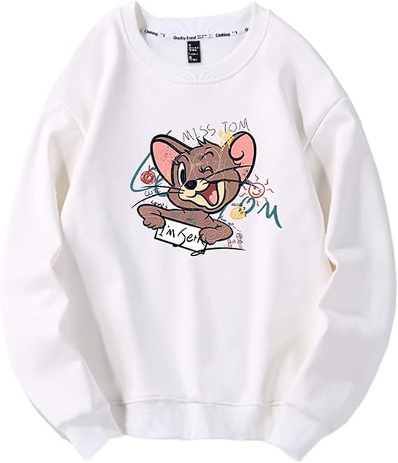 Amazon Co Jp トムとジェリー ペア服 カップル プルオーバー パーカー メンズ レディース 漫画柄 アニメ かわいい 丸首 コットン 綿 恋人 スウェット 秋 冬 大きいサイズ スタイリッシュ ゆったり 大きいサイズ S 3xl ブラック ファッション