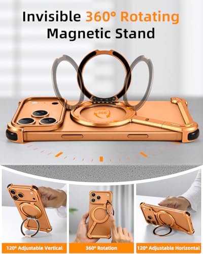 Coque iPhone 17 Pro orange sans cadre idéale pour vos appels vidéo mains libres - 3