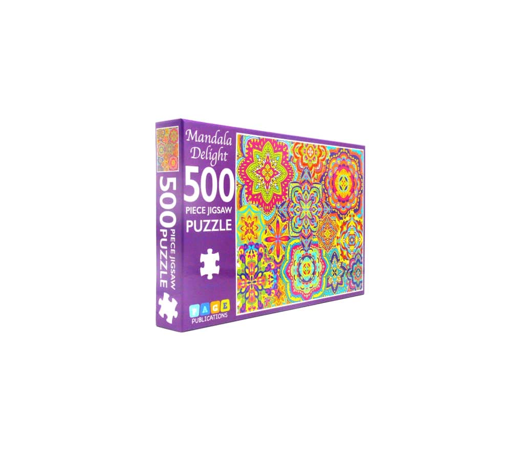 Page Publications Collection Jigsaw Puzzles for Adults 500 Piece | Mandala Puzzles | Puzzles for Kids & Teens, Fun Educational Games for Family Game