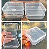 Amazon.com: Pcxino 40 Pack 7.5 cm Small Clear Storage Box,Clear Plastic ...