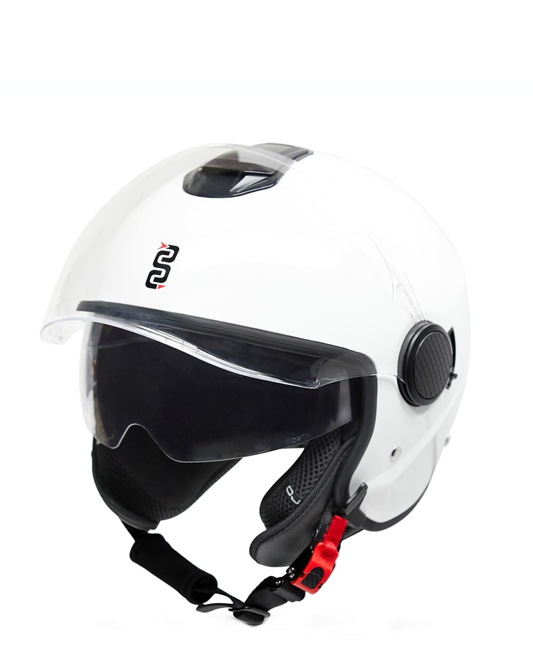 OJ Sogno - Casco Jet Moto con Visiera e Interni Removibili – Casco Aperto Leggero e Confortevole con Ventilazione Integrata e Chiusura Micrometrica, Ideale per Scooter e Uso Urbano