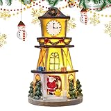 Solución fácil de usar: Diseñado para su comodidad, este pueblo navideño ofrece una funcionalidad que ahorra tiempo y mano de obra, lo que le permite mostrar fácilmente efectos de iluminación cautivadores mientras funciona con pilas de botón fácilmente disponibles.