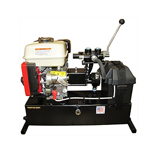 Gas Powered Double Acting Hydraulic Pump 5 Gallon Reservoir 5.5 Hp