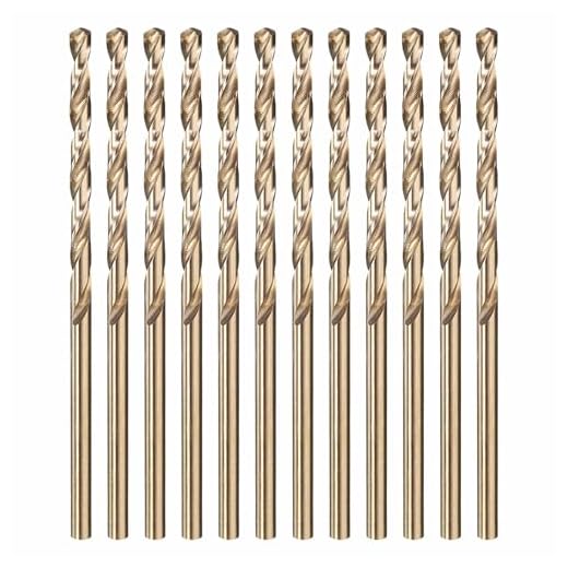 Kozelo 12pcs Micro Drill Bit #40 Diameter 2.489mm M2 HSS 135° for Metal | Micro Mini Cutting Tool for Machining Hard Metal Woodworking Handicraft Use, 135° Cutting Angle Gold