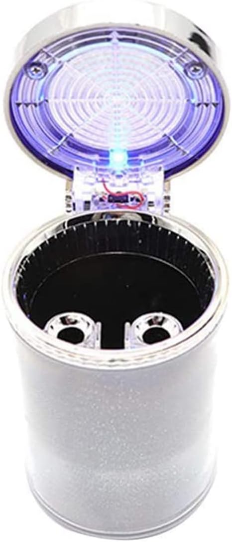 Ashtray with Lid,Smokeless Ashtray Auto Car Ashtray Color Led Light Portable Smokeless Ashtray Cigarette Car Holder Cup