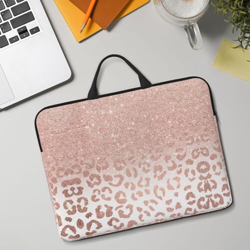 Funda para portátil de 14 pulgadas diseño glitter oro rosa miniatura 7