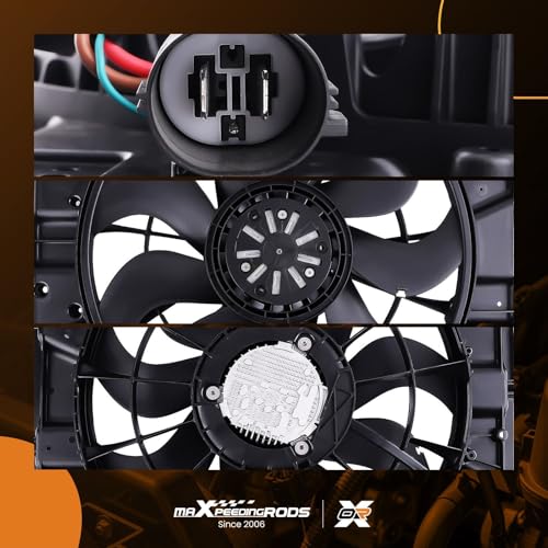 Image of maXpeedingrods Radiator Cooling Fan Assembly for Buick Envision L4 2.0L 2021-2023 Replace 84897503, GM3115351