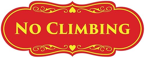 Miniatura 10 de Signs ByLITA Diseñador No Climbing (marfilmarrón oscuro) - Mediano
