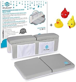 JCube&P Bath Kneeler - Bath Kneeler and Elbow Rest - 3 Bonus Ba