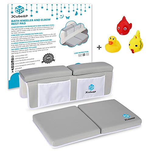 JCube&P Bath Kneeler - Bath Kneeler and Elbow Rest - 3 Bonus Ba