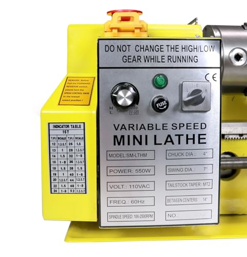 Erie Tools 7x14 Bench Top Metal Lathe