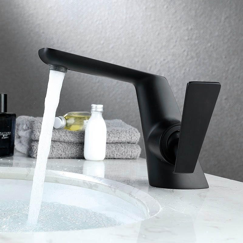 Mitigeur eau chaude froide en laiton pour laver le visage sans éclats