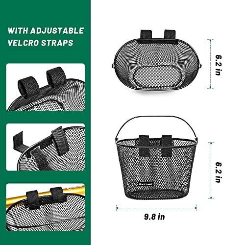 image for ANZOME Kids Bike Basket, Bicycle Basket for Boy and Girl, Waterproof M