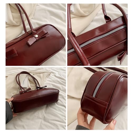 Coquette Shoulder Purse Women Bow Bag Vegan Leather Shoulder Purses Handbag Coquette Stuff4