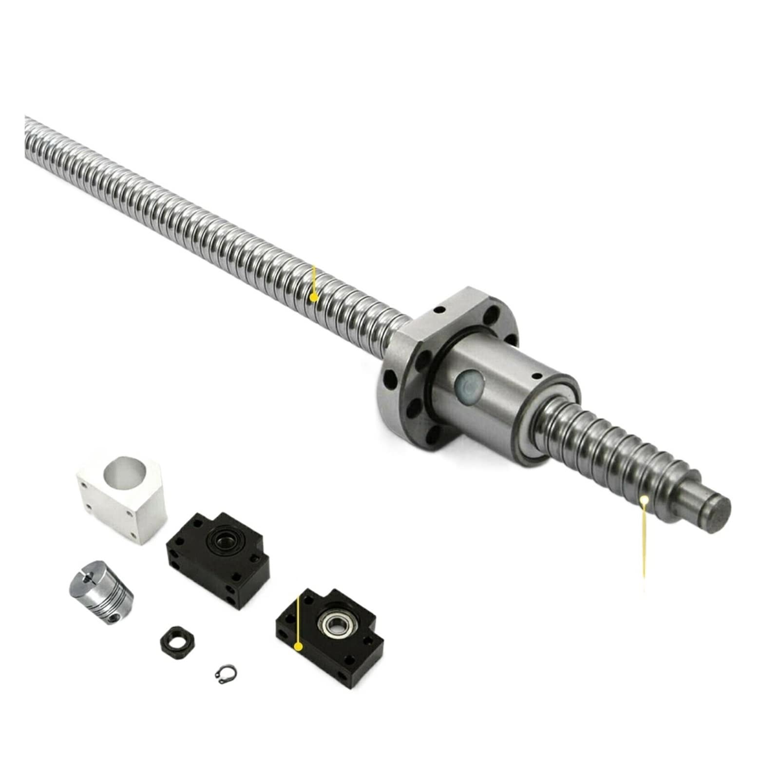 Vis à billes SFU1605 150 Vis à billes de 0 mm RM1605 BF12 / BK12 Supporter à haute précision à faible bruit à faible frottement for CNC Routeurs tour Outils de jardin