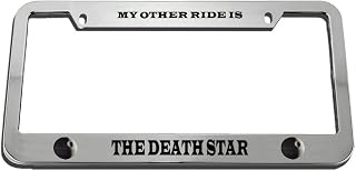Speedy Pros My Other Ride is The Death Star License Plate Frame Tag Holder Price In India