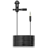 weishan Lavalier Mic Compatible with GoPro HERO11 Black, HERO10，HERO9 Action Cameras, Media Mod, Max - Lapel Microphone 3.5mm, 10ft