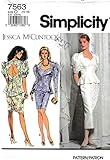 Simplicity 7563;1991; Jessica McClintock - Misses'/Miss Petite Lined Two-Piece Dress