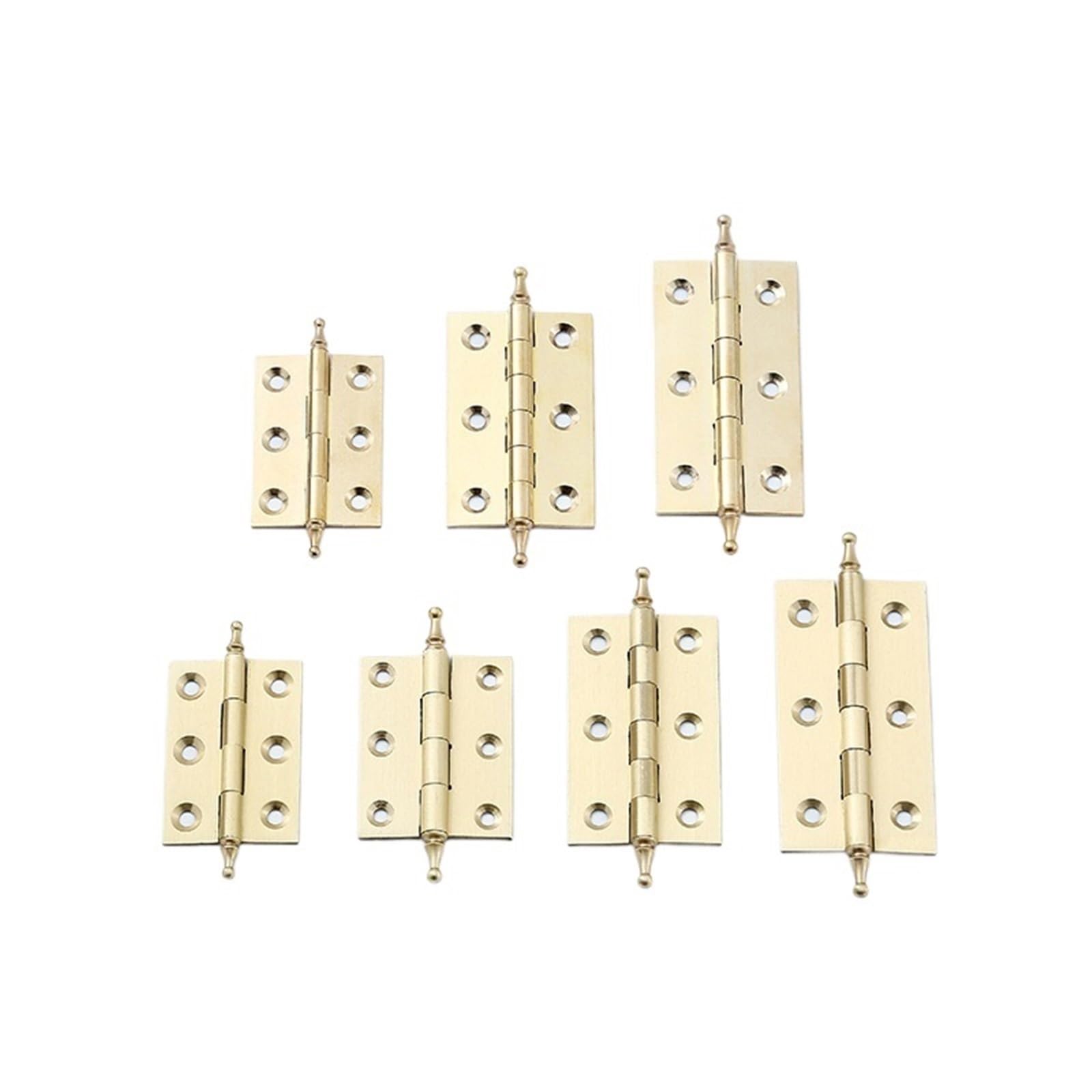 Hinge Furniture Cabinets Brass Doors Windows Silent Hinges 1Pcs(88mm-Brushed Brass)