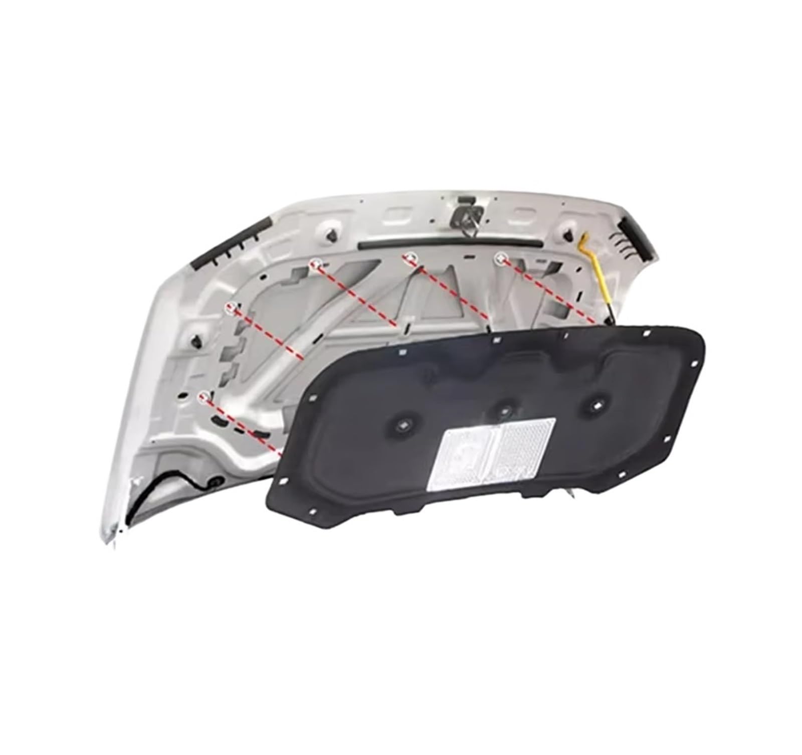 Capó Automóvil Aislamiento Almohadilla Algodón Térmico Para Aislamiento Motor Capó Coche Para Suzuki Para Vitara Para Escudo LY 2016 ~ 2023 Motor Estera Capó(Style A)