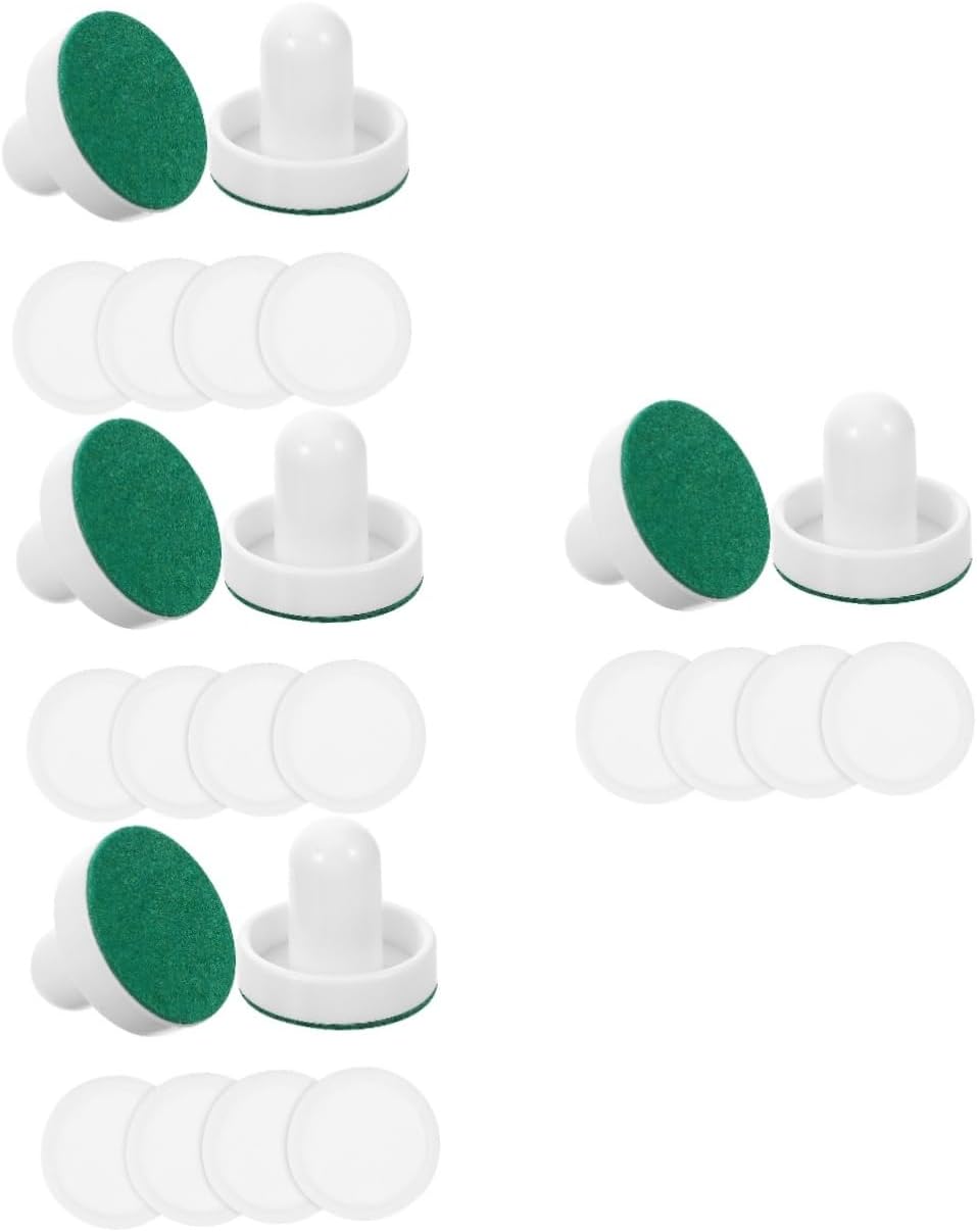 LIOOBO Hockey Table Accessories Ice Hockey Pusher Ice Hockey Accessories White Plastic Tabletop Hockey Pusher