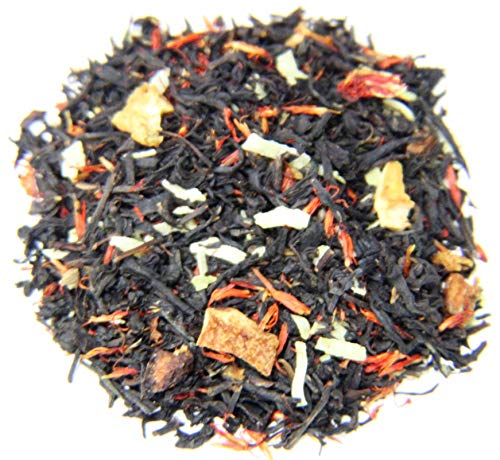 Nelson's Tea - Summer Sipper - Loose Leaf Tea Sampler - Blueberry Acai Mojito, Cherry Coconut Pineapple, Peach Tangerine, Coconut Mango Passionfruit, Raspberry Hibiscus (2 Oz) #TOP2