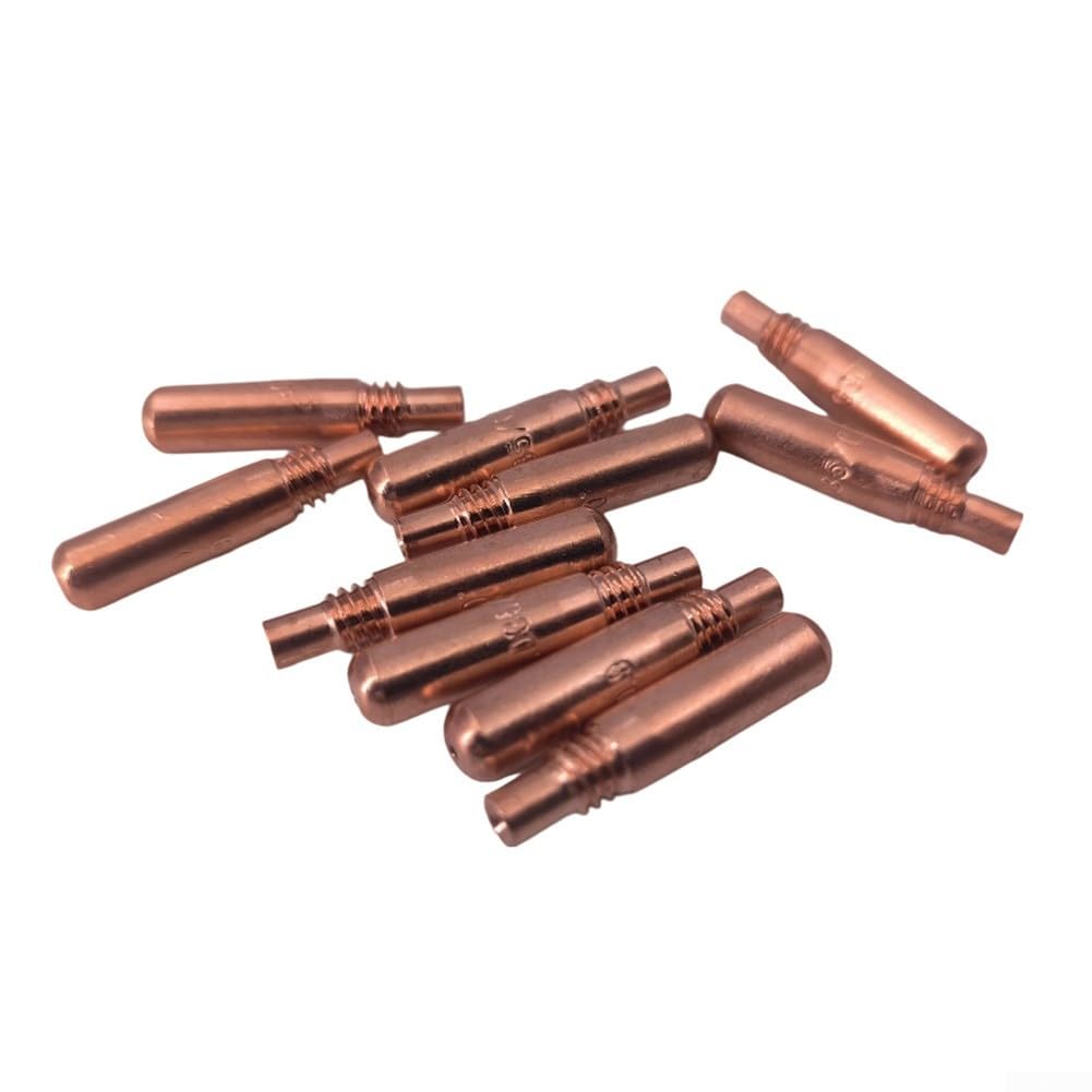 Standard .035 per ugello mig in rame per Miller per sistema acculock (50pk) | Compatibile con mugnaio per mdx, adatto per diffusori D-M100 e D-M250, dimensioni 0,35 pollici, materiale in rame