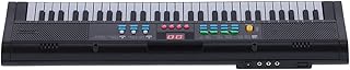 61 Keys Keyboard Piano, Digital Electronic Musical Keyboard with Built in Speaker Microphone Usb Charging Portable Electric Piano with 6 Demo Songs, 16 Tones, 6 Rhythms for Beginners Kids