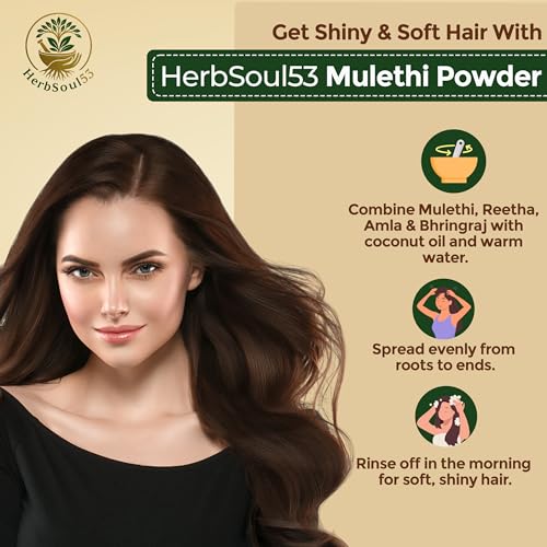 Image of Pure Natural Mulethi Powder 250gm - Drinkable Licorice Root Churna | Yashtimadhu Ayurvedic Powder for Glowing Skin, Pigmentation, Hair, Throat, Cough Relief & Immunity Support
